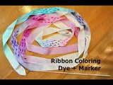 Rhythmic Gymnastics Ribbon Coloring Dye + Marker [pink, purple, blue]