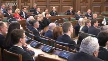 Latvijas Republikas proklamēšanas 95. gadadienai veltītā Saeimas svinīgā sēde