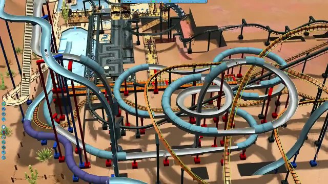 Rollercoaster Tycoon 3 - Super Drop Water Slide