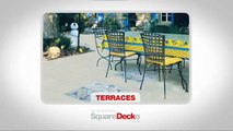 Deck tiles to cover concrete-ciment and wood surfaces