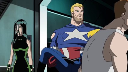 Sue Storm / Invisible Woman Unconscious in Avengers TAS