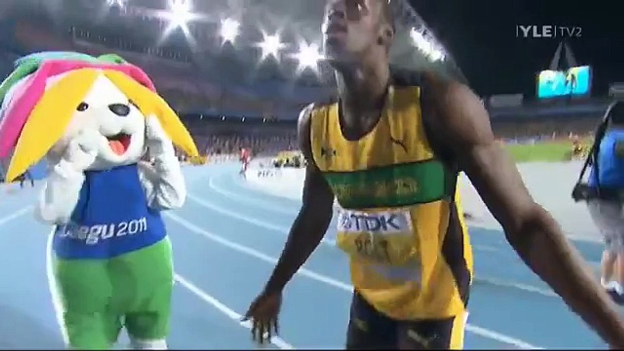 200m Men Final IAAF World Championships 2011 Daegu Usain Bolt 19.40