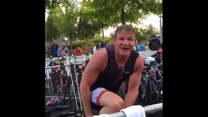 GORDON RAMSAY at 2nd Stage of Iron MAN 70.3 2015 - Preparing for Bike