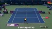 Serena Williams breaks a racket  Serena Williams vs Belinda Bencic HD TORONTO 2015