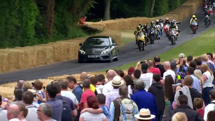 Valentino Rossi celebrated at Goodwood  but forgets to leave bike outside