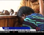 HIV  negligent nurse jailed for three years