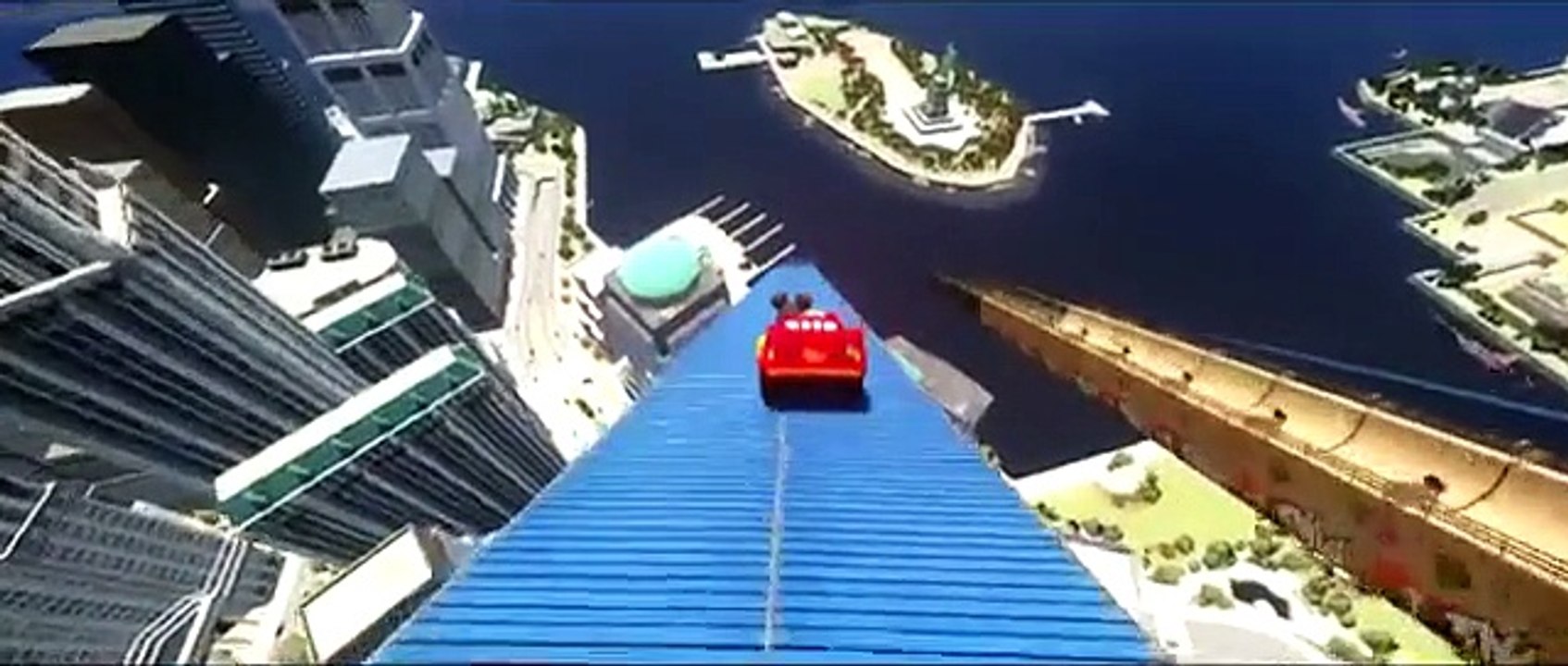 Toy Story Woody and Mickey Mouse play with Lightning Mcqueen Cars Custom Colors - Disney Pixar Cars