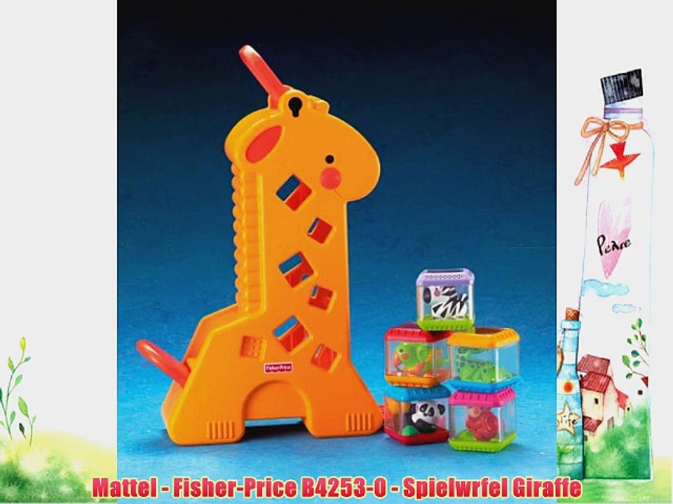Mattel - Fisher-Price B4253-0 - Spielwrfel Giraffe