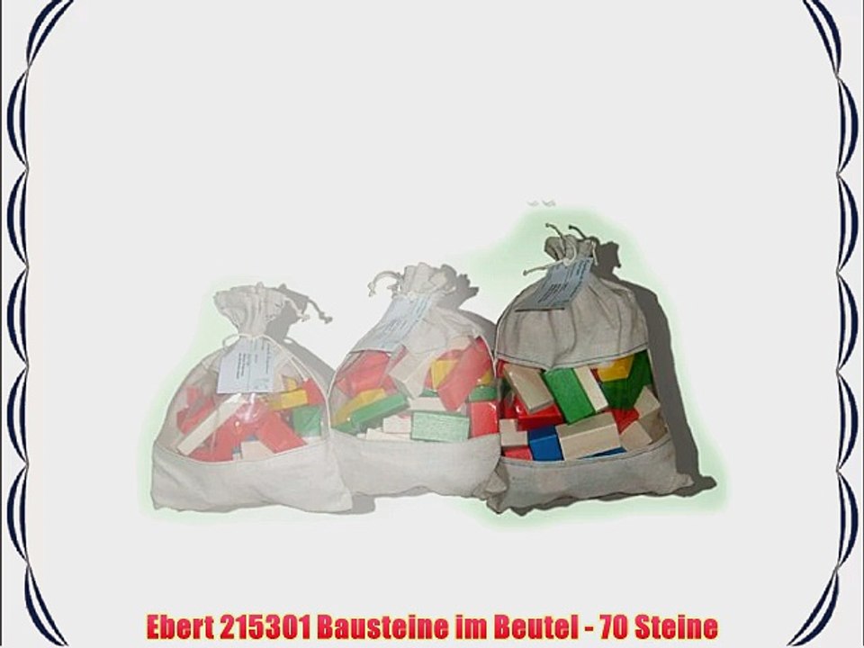 Ebert 215301 Bausteine im Beutel - 70 Steine