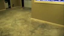 Metallic Marble Epoxy Flooring Basement Floor - How To Give Concrete The Metallic Look