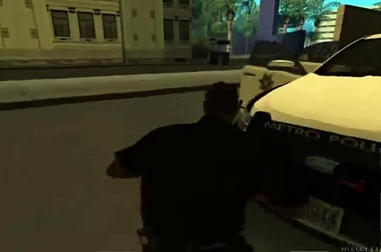 GTA San Andreas - Police car+siren mod