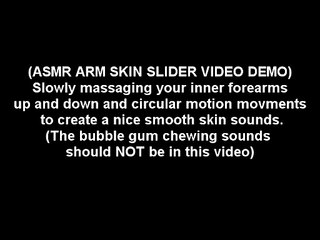 ASMR forearms skin rubbing sounds