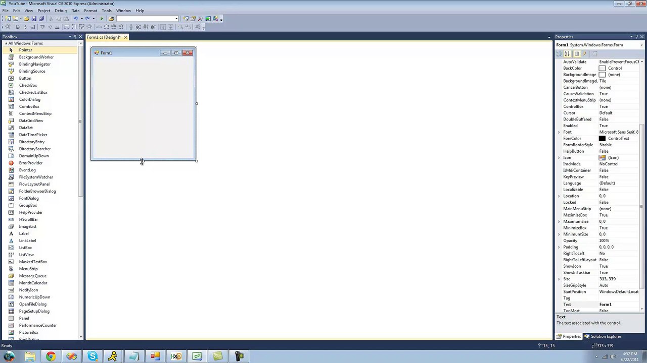 002 - Changing Forms Properties