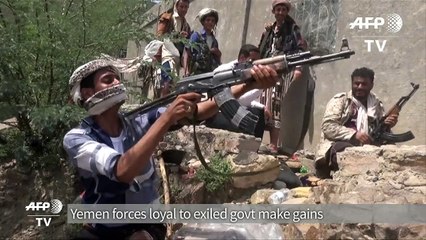 Yemen forces loyal to exiled government make gains