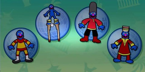 Sesame Street Global Grover Cartoon Animation PBS Kids Game Play Walkthrough