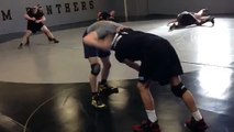 Ferrum College Wrestling Practice