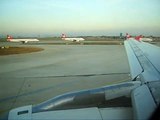 turkish airlines A321 take off istanbul atatürk airport to amsterdam schiphol airport