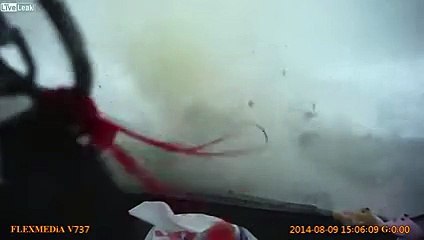 LiveLeak - Car gets Blown Away during by Mini Tornado in Taiwan - YouTube