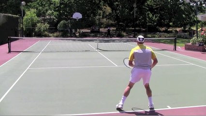 Tennis Overhead Singles Placement