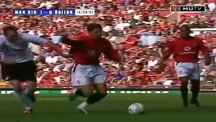 Cristiano Ronaldo Debut for Manchester United (English Commentary) 2003-2004