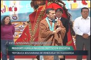 Jefe de Estado Ollanta Humala inauguró escuela en Huamanga