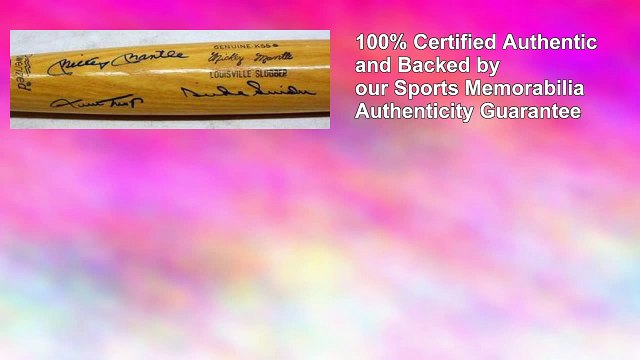 Autographed Mickey Mantle Baseball Bat Willie Mays Duke Snider x41910
