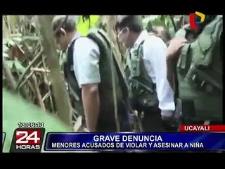 Menores violan y asesinan a una niña de cuatro años en Ucayali