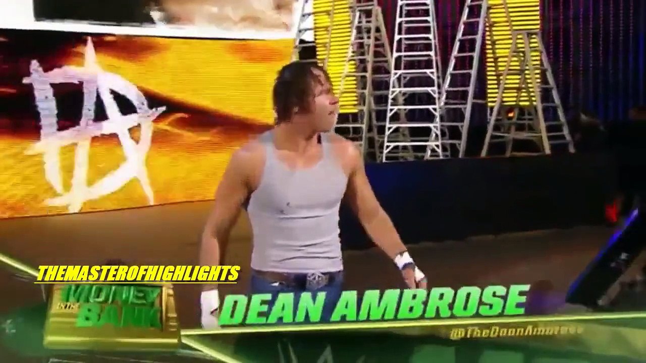 Dean Ambrose VS Seth Rollins Money In The Bank 2015 Highlights [HD]