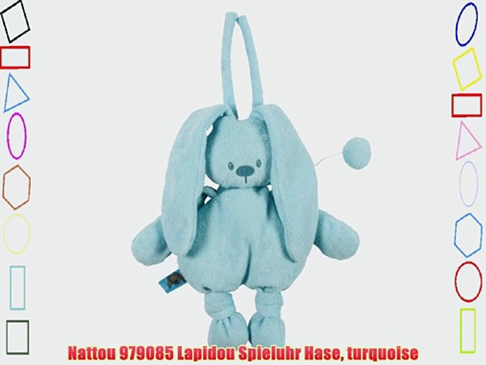Nattou 979085 Lapidou Spieluhr Hase turquoise