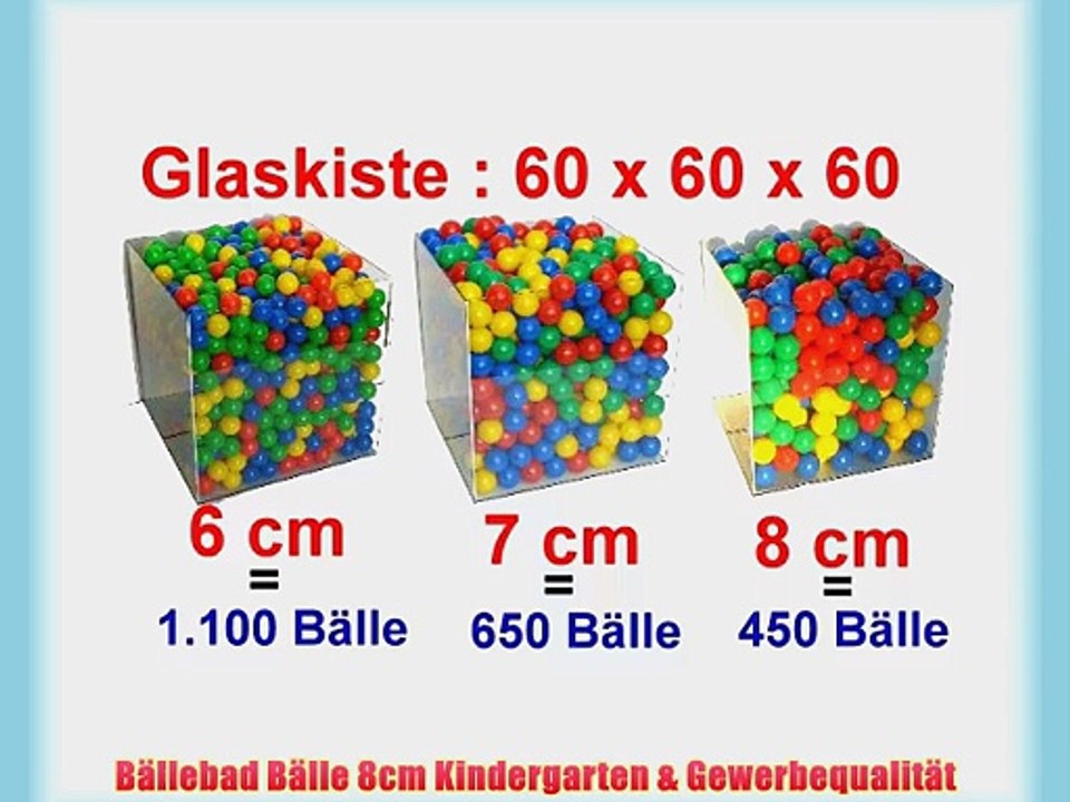 200 St?ck B?llebad B?lle 8cm in Kindergarten