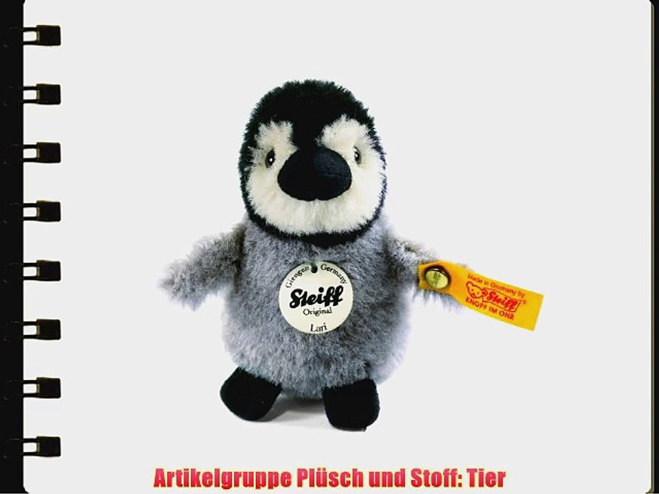 Steiff 045660 - Lari Baby Pinguin grau / schwarz / wei? 9 cm
