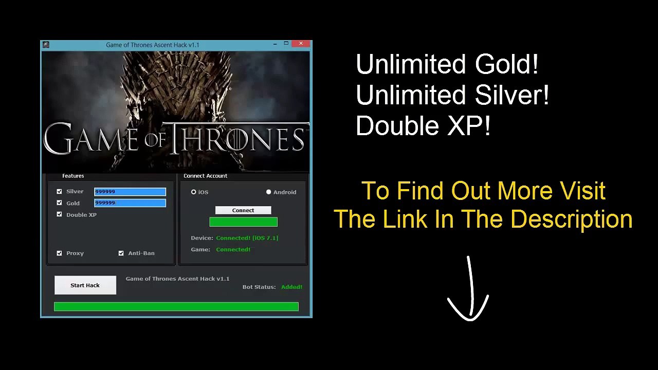 Game of Thrones Ascent Cheats (Hack Tool) Unlimited Gold and Silver [iOS and Addroid]