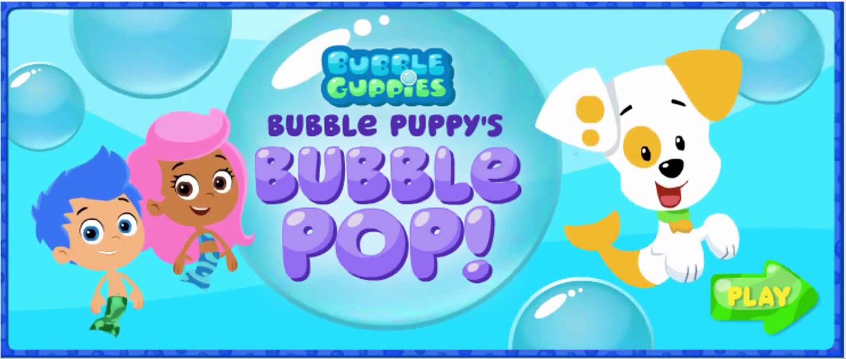 Nick jr Bubble Guppies Bubble Puppy Treat Pop Cartoon Animation Game Play Walkthrough