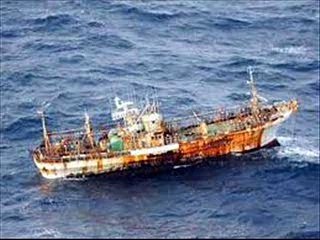 Coast Guard cannon fire sinks Japanese ghost ship - TODAY