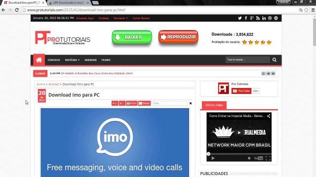 Como Baixar e Instalar IMO Para Computador 2015