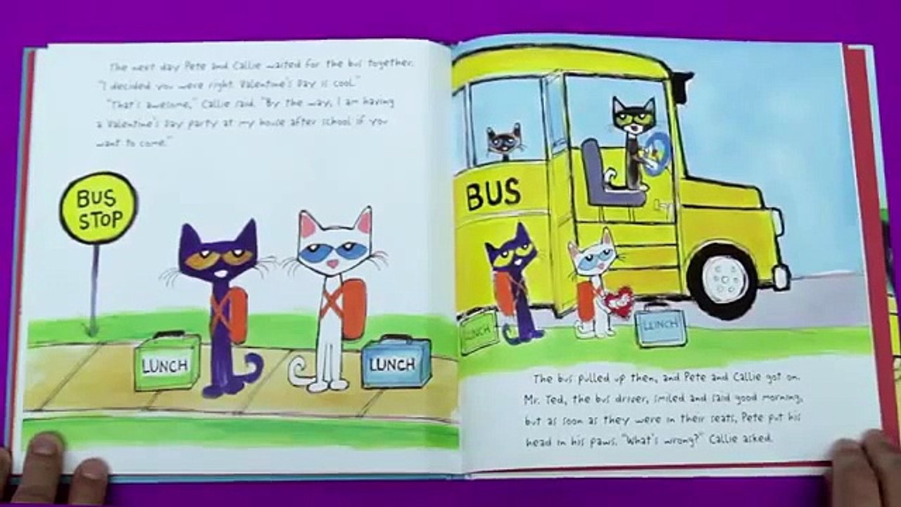 Pete The Cat, Valentine's day Is Cool - Lets Read Kids TV, Children's Story Books Read Alou