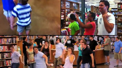 Flash mob invades Half Price Books