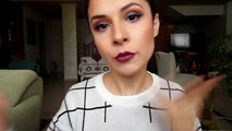 Christmas Party Tutorial: Colorful Eyes, Winged Liner, and Liquid Contouring