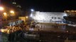The Western Wall (Wailing Wall), Temple Mount and Dome of the Rock on a rainy night 11 Nov 2012