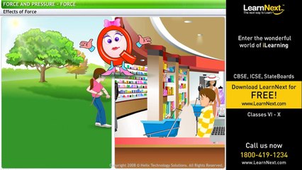 Force and Pressure - Force - Science - Class 8
