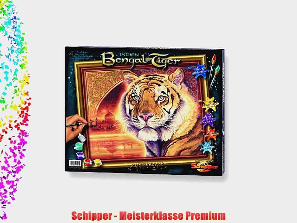 Schipper 609130454 - Malen nach Zahlen - Indien Bengalischer Tiger 40x50 cm