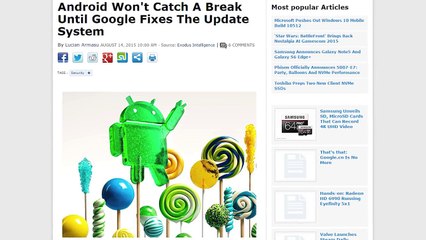 Audi's Tesla competitor, Android Stagefright patch, Witcher 3 mods