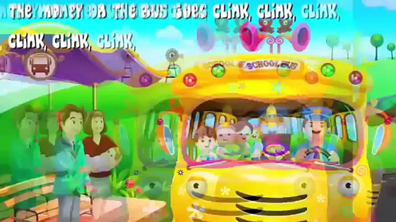 The Wheels on the Bus Go Round and Round   Kids Song with Lyrics   Children's Music