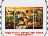 Schipper 609260537 - Malen nach Zahlen - Dolce Vita (Triptychon) 50 x 80 cm