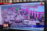 Informe 24: choferes pretenden evadir fotopapeletas en el Callao