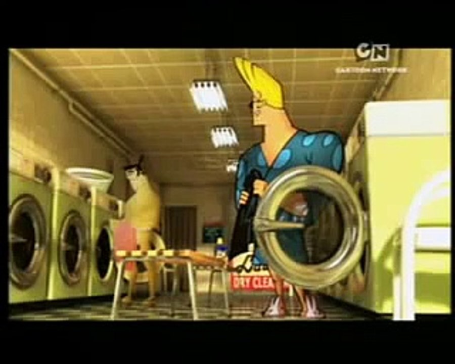 Cartoon Network City Samurai Jack & Johnny Bravo Bumper Laundry Day