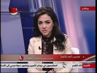 دكتور يحي أبو زكريا يلقن فيصل القاسم
