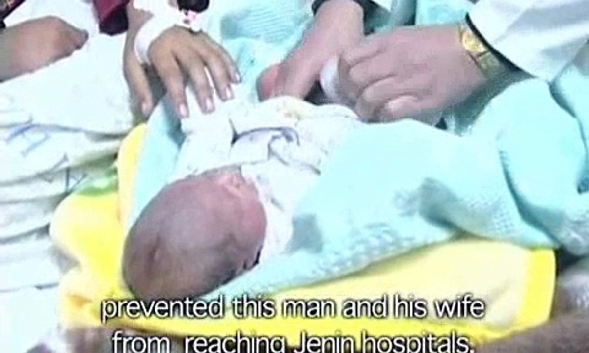 pallywood, birth at the checkpoint?