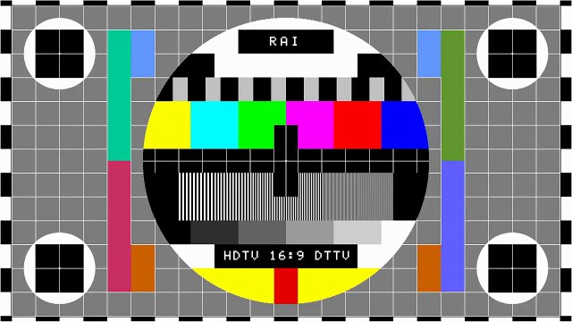 HD Test Pattern RAI for Digital TV - Monoscopio HD stile RAI per il DTT