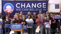 Senator Hillary Clinton campaigns with Governor Ted Strickland for Obama-Biden in Ironton, Ohio